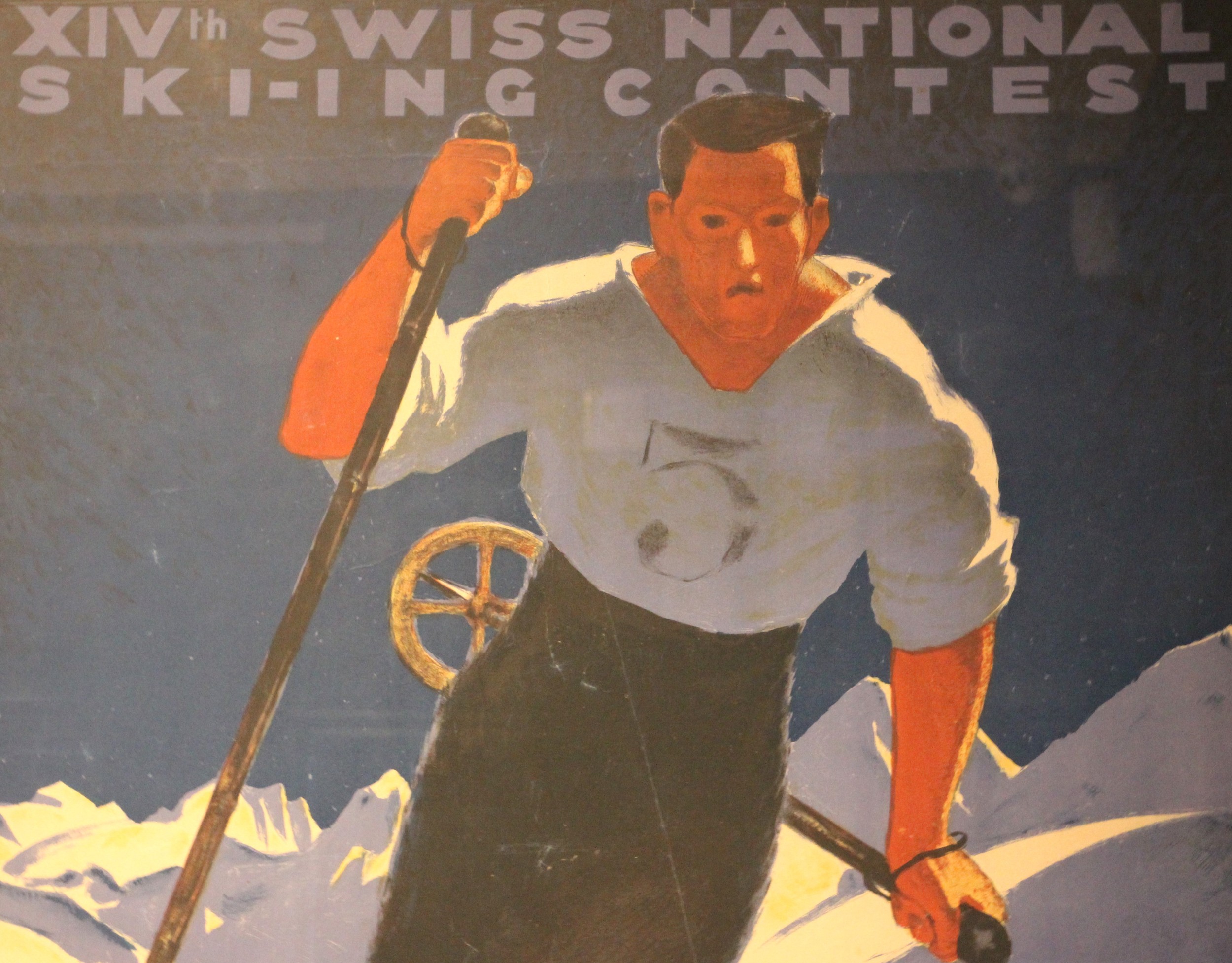 SKI / SKIING POSTER: After Carl Moos (German/Swiss, 1878-1959), 'XIVth ...