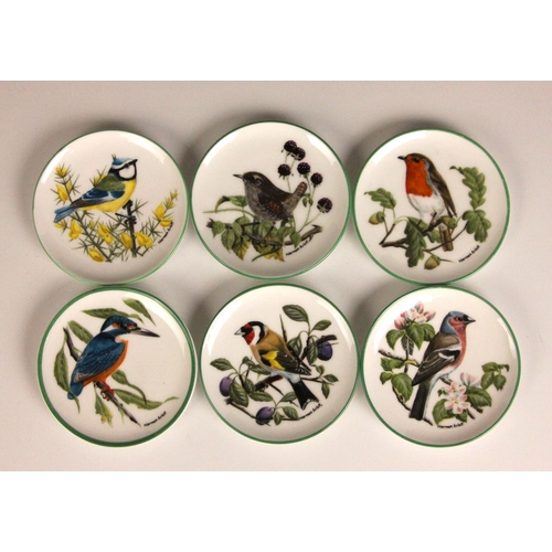 393 - A quantity of Coalport miniature cabinet pieces, to include the 'Twelve Days Of Christmas' cabinet p... 