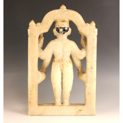 An Indian carved marble figure of Vishnu, Rajasthan, 19th century ...