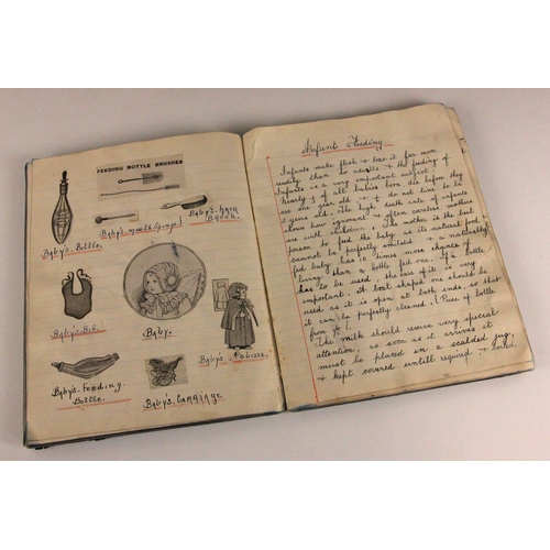 'HOUSEWIFERY NOTES', a late Victorian or early Edwardian handwritten ...