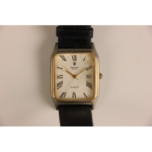 A group of five dress watches, including a Bulgari example with rubber ...