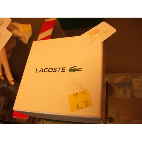 308 - LACOSTE BOXED WATCH