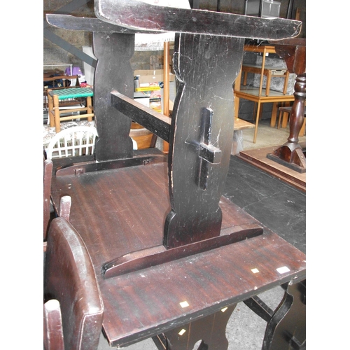 60 - 48'' WOODEN PUB TABLE