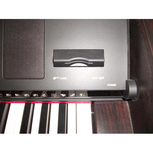 418 - YAMAHA CLAVINOVA DIGITAL PIANO - WARRANTED UNTIL NOON TUES FOLLOWING THE ABOVE SALE