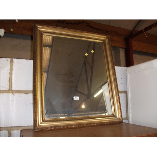 127 - GILT FRAMED MIRROR 29''H X 25''L