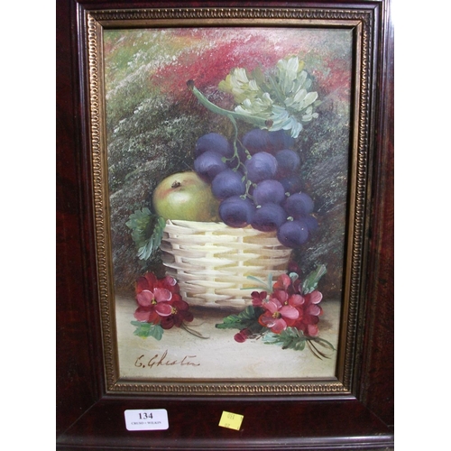 134 - PAIR FRAMED STILL LIFE PICTURES 19'' X 15''