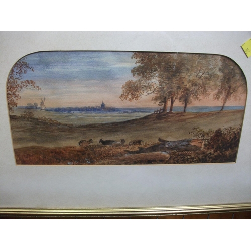 137 - FRAMED WATER COLOUR COUNTRY SCENE