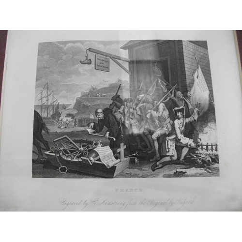 177 - 11 VARIOUS DIFFERENT ENGRAVINGS INCLUDING BEER STREET AND GIN LANE, INDUSTRY AND ILLNESS, THE ELECTI... 