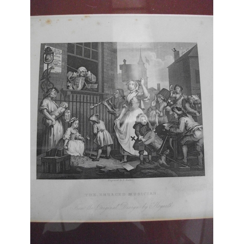 177 - 11 VARIOUS DIFFERENT ENGRAVINGS INCLUDING BEER STREET AND GIN LANE, INDUSTRY AND ILLNESS, THE ELECTI... 