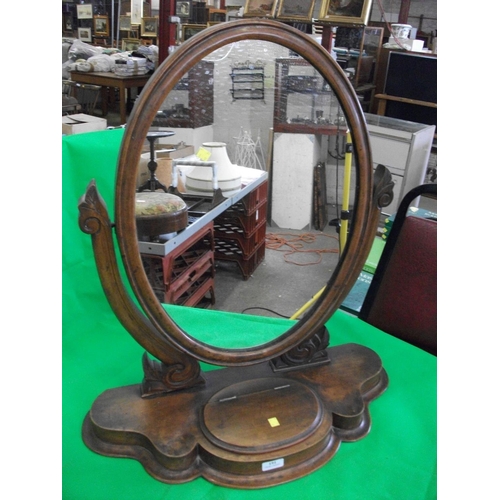 191 - OVAL DRESSING TABLE MIRROR