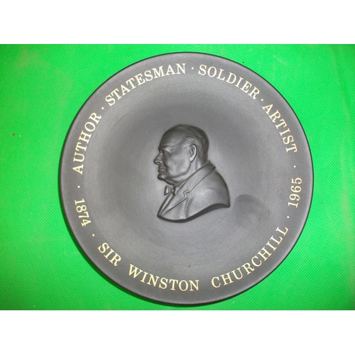 227 - WEDGEWOOD  SOUVENIRS PLATE TO COMMEMORATE THE CENTENARY OF THE BIRTH OF SIR WINSTON CHURCHILL 1874 T... 