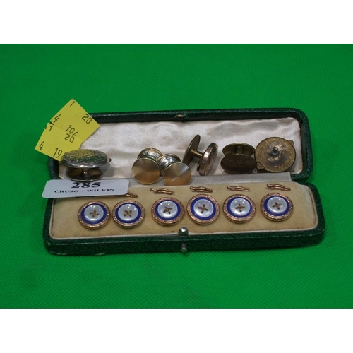 285 - QTY OF VARIOUS STUD BUTTONS