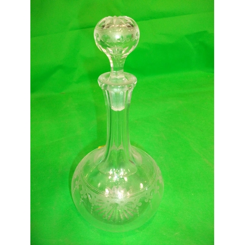 315 - PAIR GLASS DECANTERS