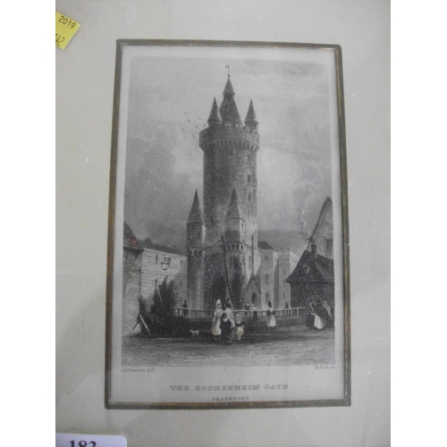 183 - THREE FRAMED PRINTS INC TOWER OF LONDON