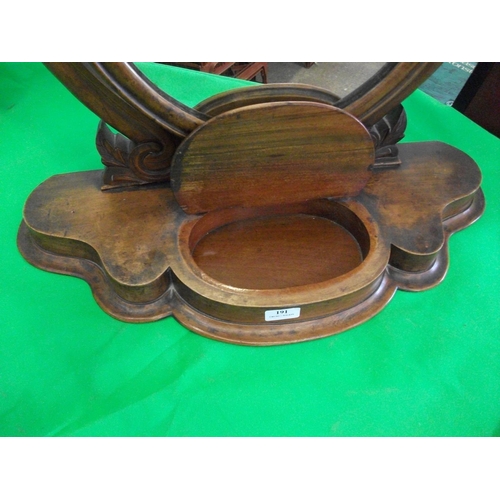 191 - OVAL DRESSING TABLE MIRROR