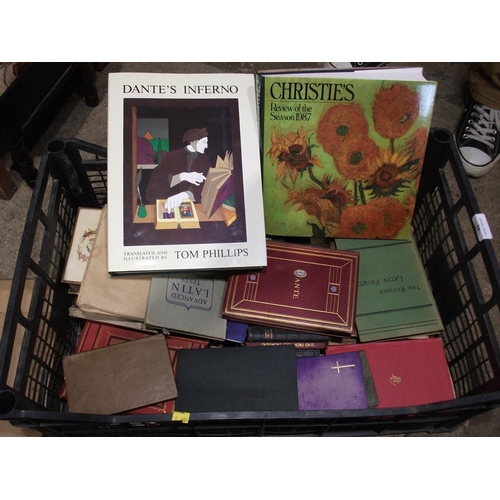 41 - CRATE OF VARIOUS RELIGIOUS BOOKS ETC.