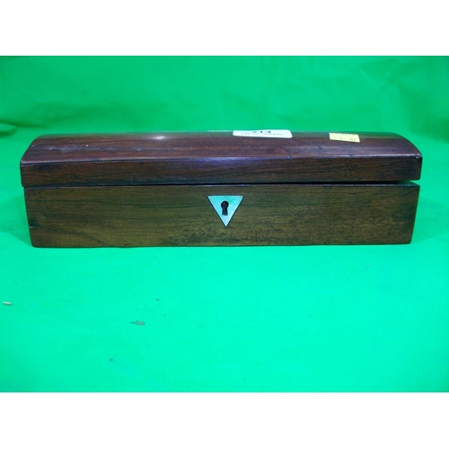 214 - SMALL ROSEWOOD PENCIL BOX