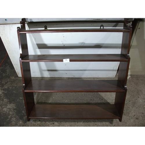 46 - HANGING SHELVES  29''H X 27.5''L X 7''D