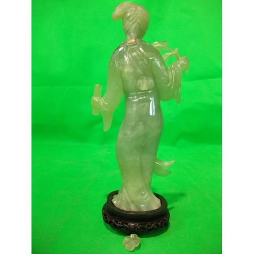 257 - ORIENTAL  JADE LADY FIGURINE AF