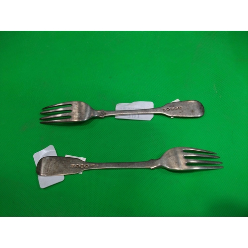 291 - PAIR GEORGIAN FORKS 1835