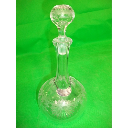 315 - PAIR GLASS DECANTERS