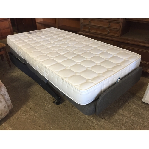 528 - GREY SINGLE ELECTRIC BED - WARRANTED UNTIL 12 NOON TUES FOLLOWING THE ABOVE SALE