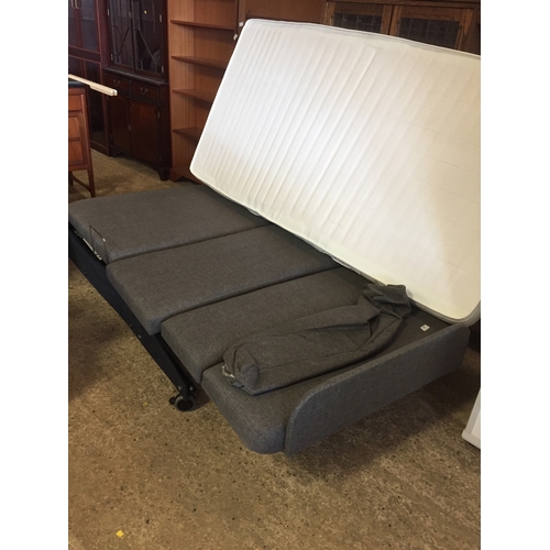 528 - GREY SINGLE ELECTRIC BED - WARRANTED UNTIL 12 NOON TUES FOLLOWING THE ABOVE SALE