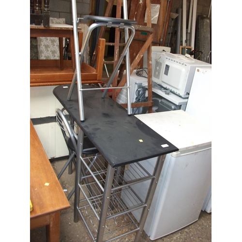 156 - BREAKFAST BAR & 2 STOOLS