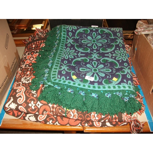 219 - 2 X WOOL THROWS