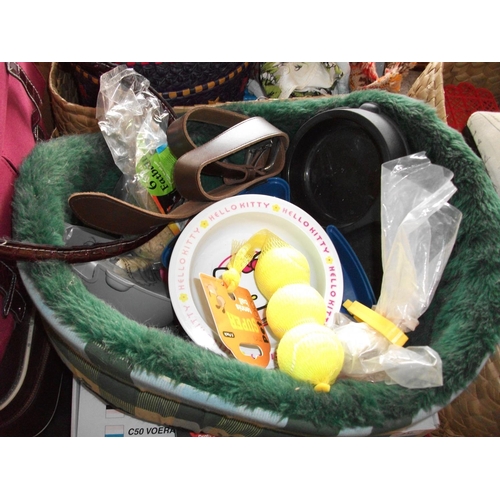 232 - QTY MISC, PET FEEDER, BASKETS ETC ETC