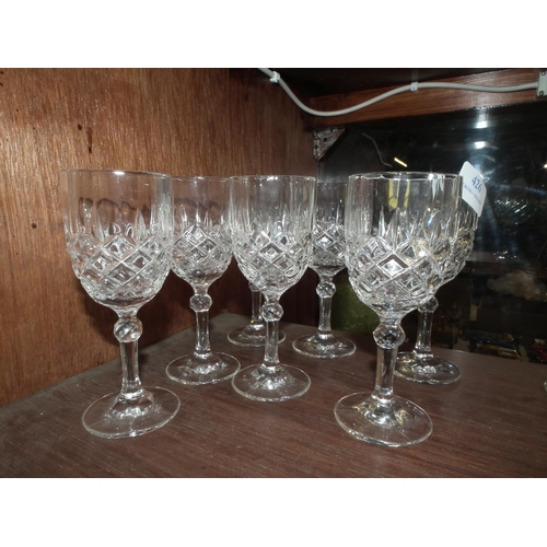 426 - SET OF 6 & 1 OTHER STEM GLASSES