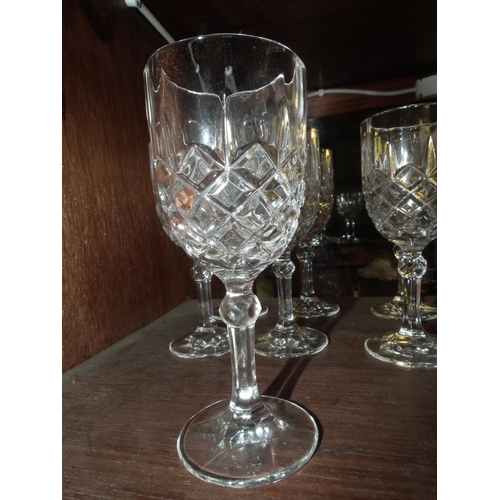 426 - SET OF 6 & 1 OTHER STEM GLASSES