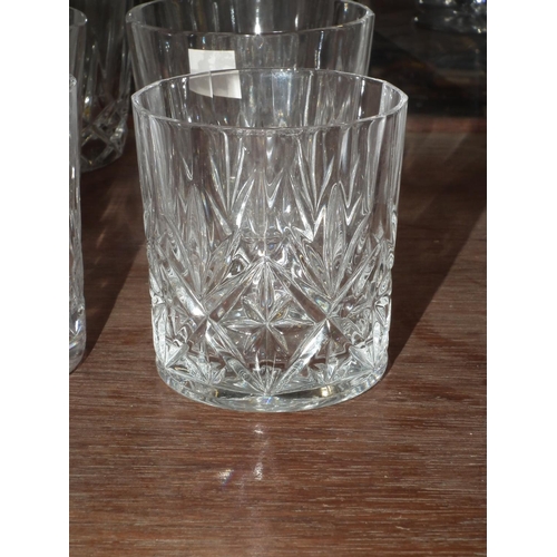 431 - SET OF 6 WHISKEY GLASSES/3 GLASSES/WATER JUG