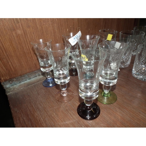 432 - SET OF 6 SHERRY GLASSES