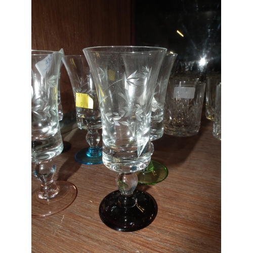 432 - SET OF 6 SHERRY GLASSES