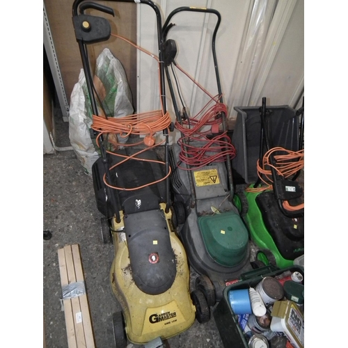 67 - 2 X ELECTRIC MOWERS - WARRANTED SUNTIL NOON TUES FOLLOWING THE ABOVE SALE