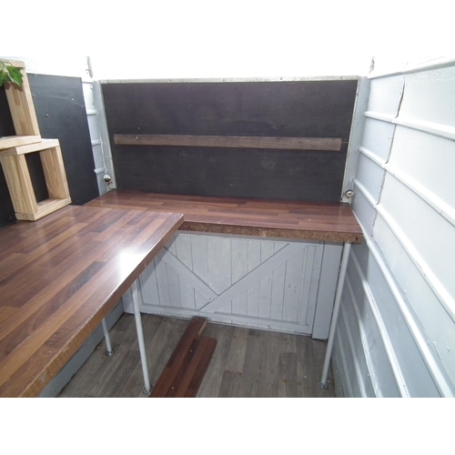 58A - 1940'S TWIN RICE BOX GIN BAR - CONVERTED IN 2017 WITH ROOM FOR DOUBLE BOTTLE CHILLER & UNDER COUNTER... 