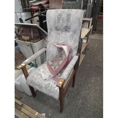 141 - 1 HIGH BACK ARM CHAIR