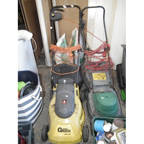 19 - 2 X ELECTRIC MOWERS - WARRANTED SUNTIL NOON TUES FOLLOWING THE ABOVE SALE