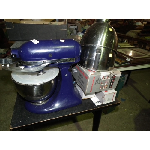 231 - KITCHEN AID, STAN MIXER WITH ATTACHMENTS & BOOKLET - WARRANTED UNTIL 12 NOON ON TUESDAY FOLLOWING TH... 