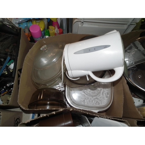 235 - 4 BOXES OF KITCHENWARE