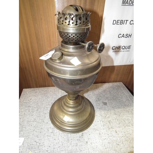 246 - BRASS OIL LAMP (BASE ONLY)