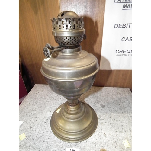 246 - BRASS OIL LAMP (BASE ONLY)