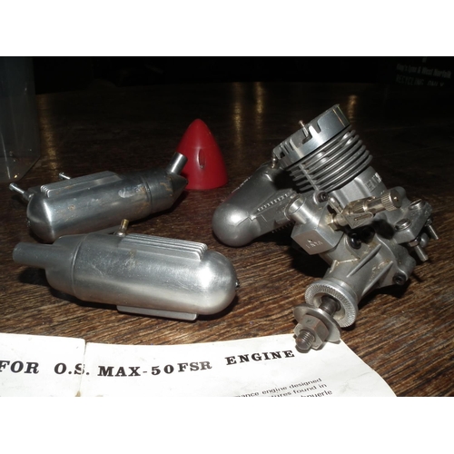 281 - MODEL PLANE ENGINE O.S MAX-50 FSR