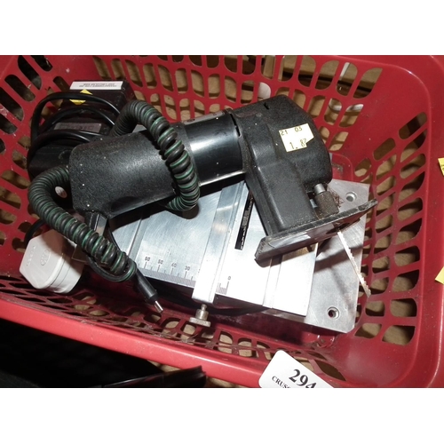 294 - SMALL CIRCULAR SAW/JIG SAW/SANDER WITH TRANSFORMER - WARRANTED UNTIL NOON TUES FOLLOWING THE ABOVE S... 