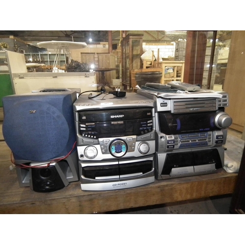 183 - 2 X JVC STEREOS - WARRANTED UNTIL 12 NOON ON TUESDAY FOLLOWING THE ABOVE SALE