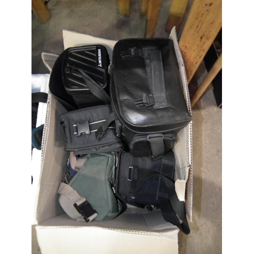 187 - 3 BOXES OF CAMERA BAGS