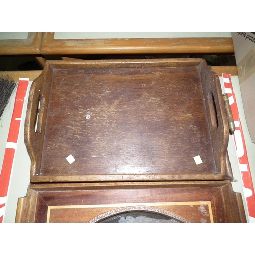 202 - 4 WOODEN TRAYS