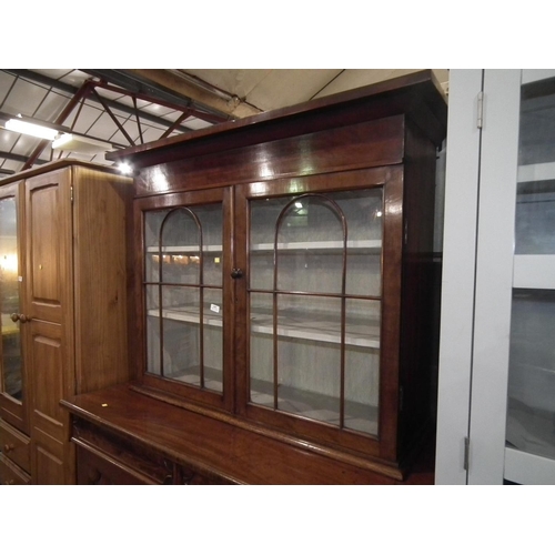 449 - VICTORIAN MAHOGANY CUPBOARD/DRESSER