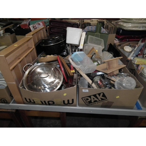 223 - 4 X BOXES OF KITCHENWARE